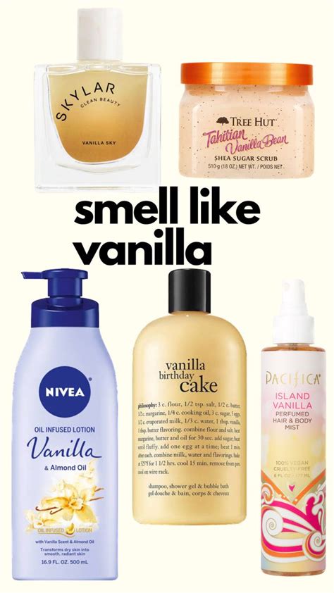 How can you smell like vanilla?