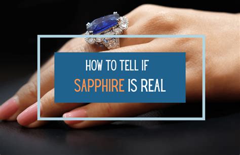How can you tell if a sapphire is real with a flashlight?