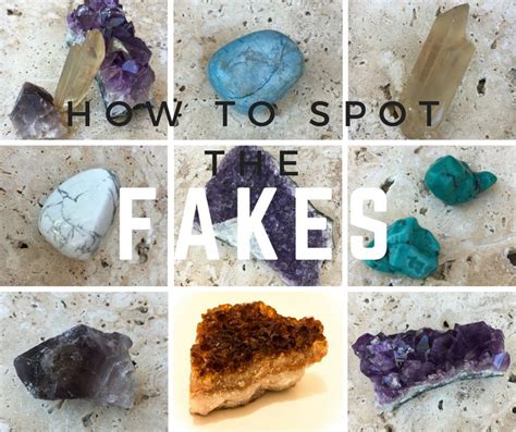 How can you tell if crystals are fake?