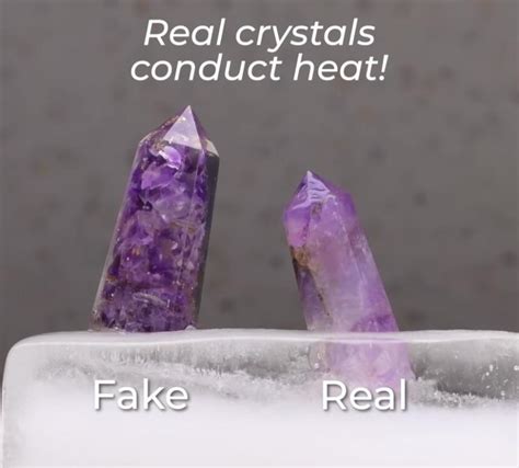 How can you tell if crystals are real or fake?