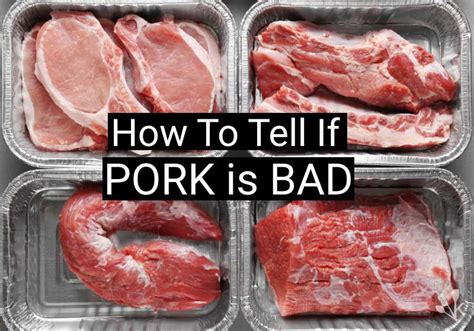 How can you tell if pork is spoiled?