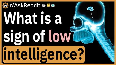 How can you tell if someone has a low IQ?