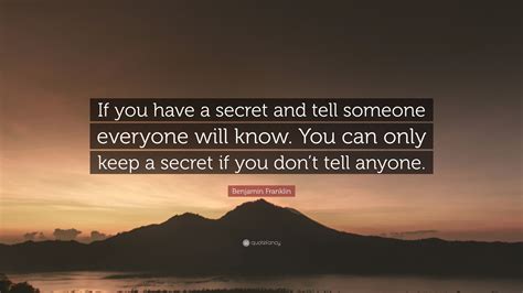 How can you tell if someone has a secret?