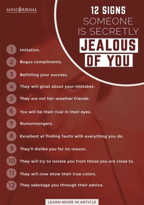 How can you tell if someone is jealous of you?