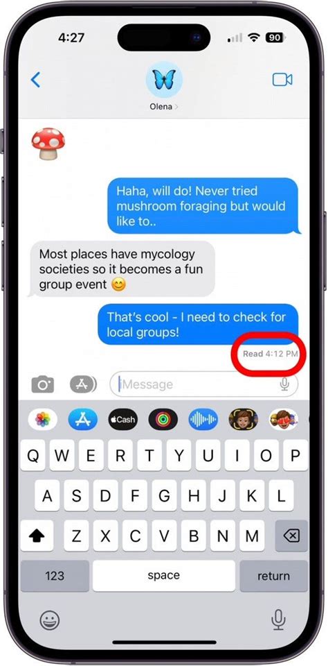 How can you tell if someone is looking at your Imessage?