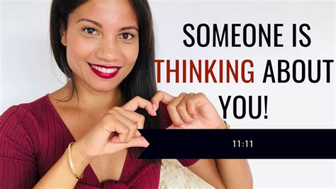How can you tell if someone is thinking about you?