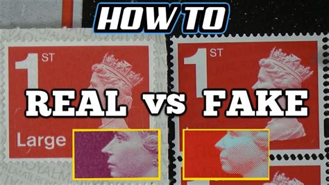 How can you tell if stamps are fake UK?