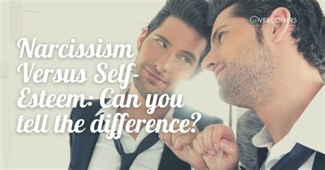 How can you tell the difference between narcissism and high self-esteem?