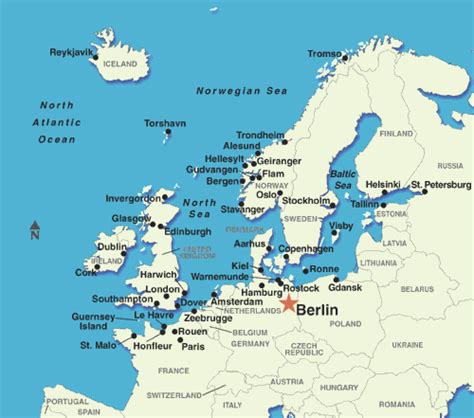 How close is Berlin to the ocean?