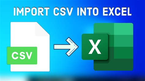 How convert CSV in Excel?