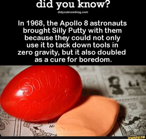 How did Apollo 8 use Silly Putty?