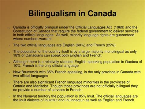 How did Canada become bilingual?