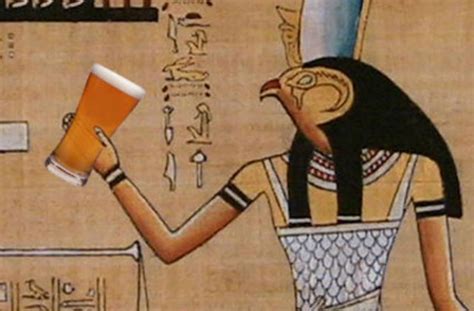 How did Egyptians drink beer?