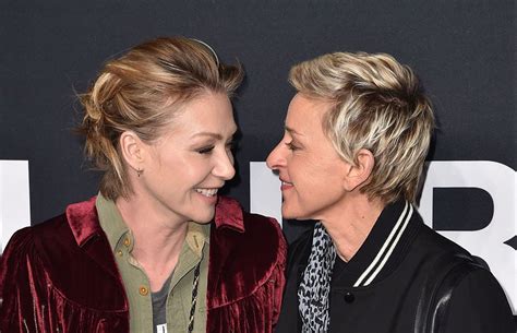 How did Ellen and Portia start dating?