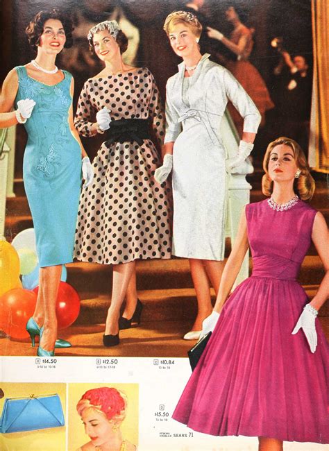 How did girls dress in the 50s?