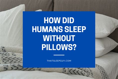 How did humans sleep before pillows?
