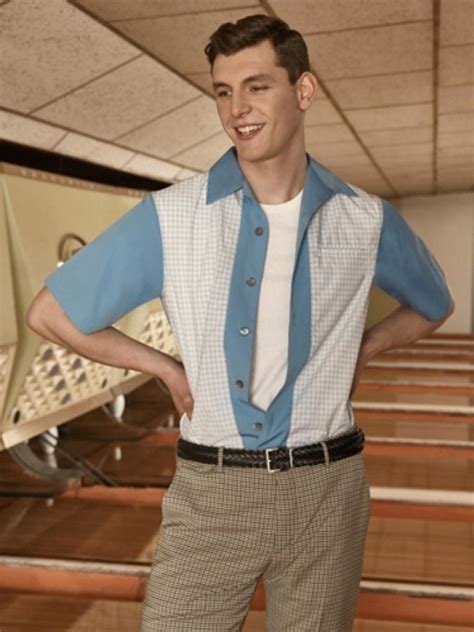 How did men dress in the 50s male?