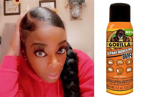 How did she get Gorilla Glue in her hair?