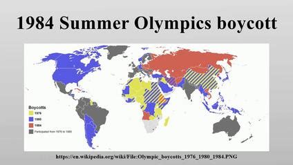 How did the 1980 and 1984 Olympics affect the Cold War?