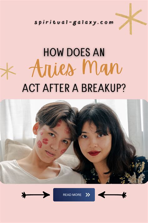 How do Aries act after a breakup?