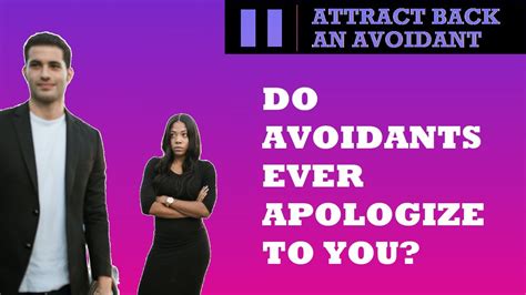 How do Avoidants apologize?