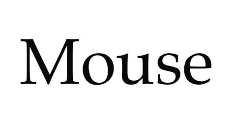 How do Canadians pronounce mouse?