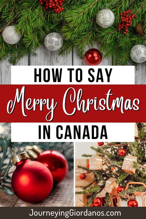 How do Canadians say Merry Christmas?