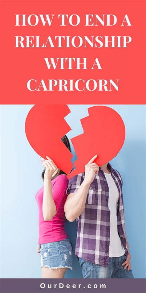 How do Capricorns end relationships?