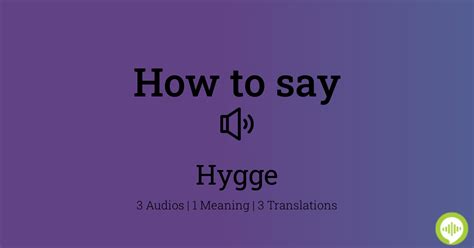 How do Danes pronounce hygge?