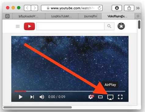How do I AirPlay YouTube to my TV?