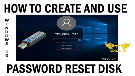 How do I Create a password reset disk?