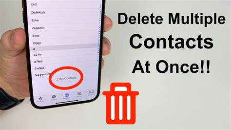 How do I Delete all contacts on IOS 17?
