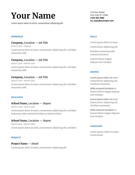 How do I Download my resume from Google Doc?