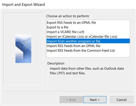 How do I Import contacts into Outlook?