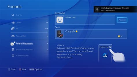 How do I accept EA friend requests on PS4?