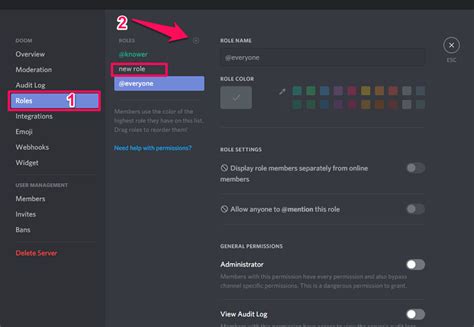 How do I access Roles on Discord?