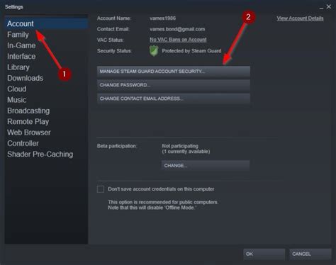 How do I access Steam Guard from my computer?