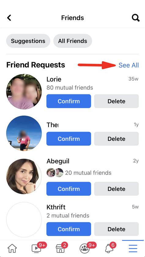 How do I access friend requests?