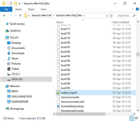 How do I access game data files?