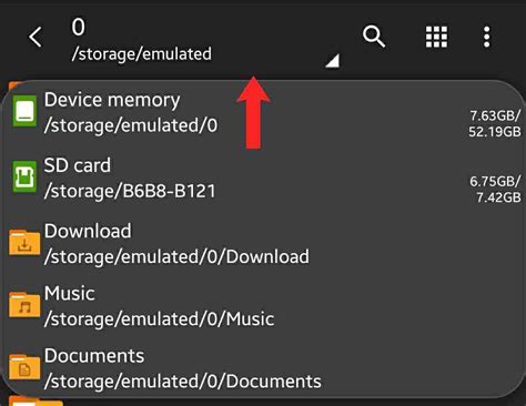 How do I access internal storage on my Android phone?