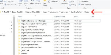 How do I access my Stardew Valley folder?