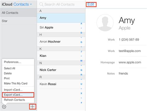 How do I access my iCloud contacts in Outlook?