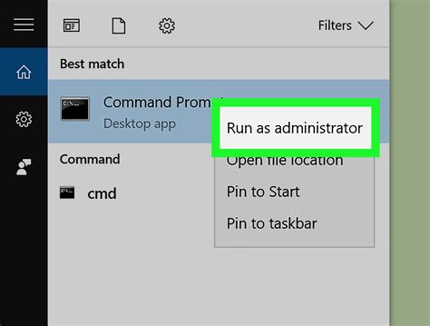 How do I access the Command Prompt as administrator?