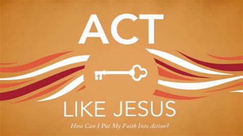 How do I act like Jesus?