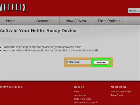 How do I activate Netflix on my TV with a code?