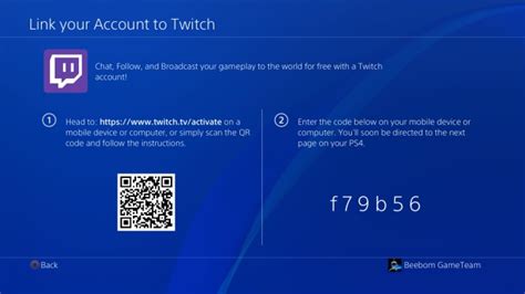 How do I activate Twitch on PlayStation?