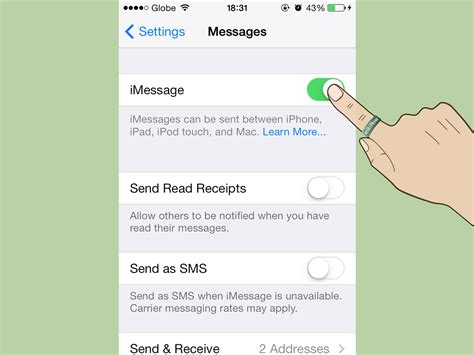 How do I activate my iMessage?
