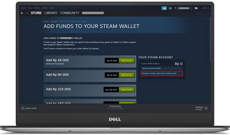 How do I add $1 to my Steam wallet?