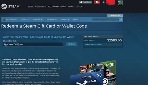 How do I add 1 dollar to Steam?