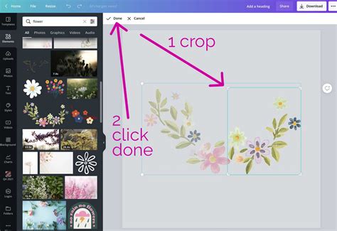 How do I add Crop marks in Canva?